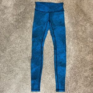 blue lululemon leggings